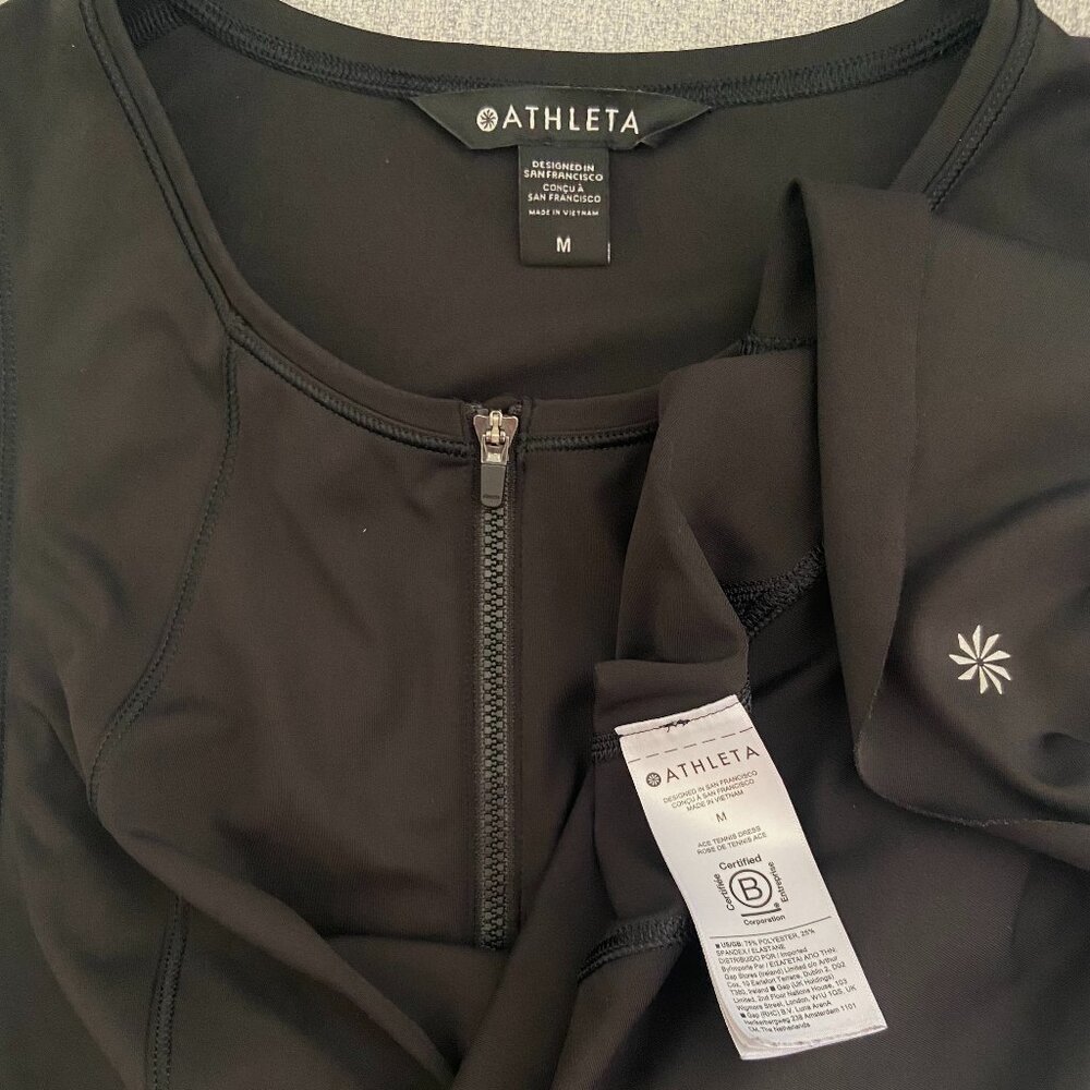 Athleta Ace Tennis Dress, Women’s Medium, Black - Picture 7 of 9